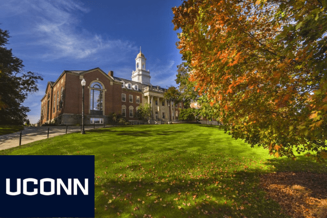 University of Connecticut with Logo Campus